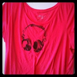 Tshirt neon coral orange 22/24